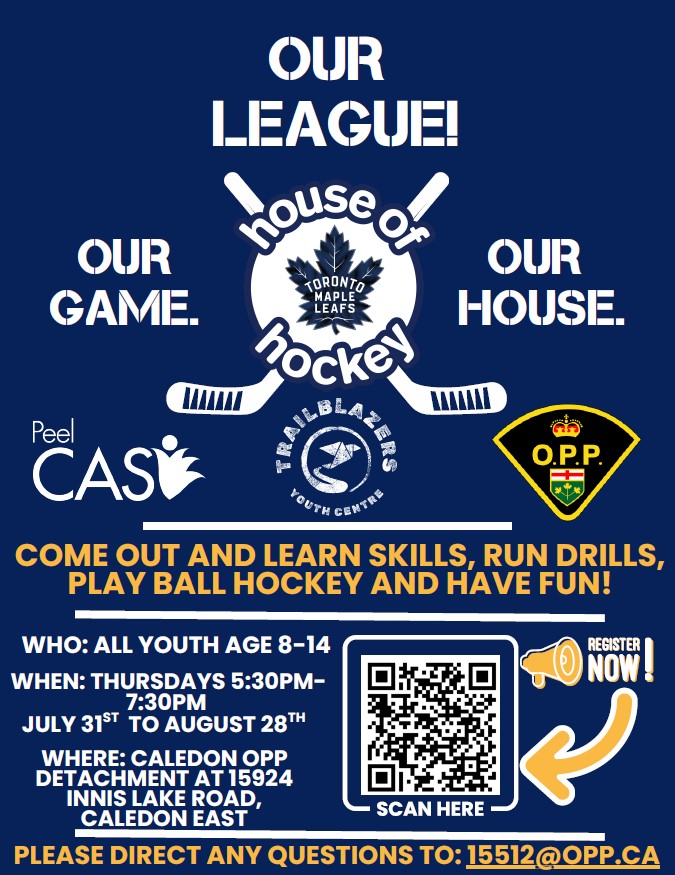 Caledon House of Hockey flyer